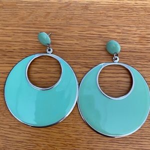Mod Teal Earrings